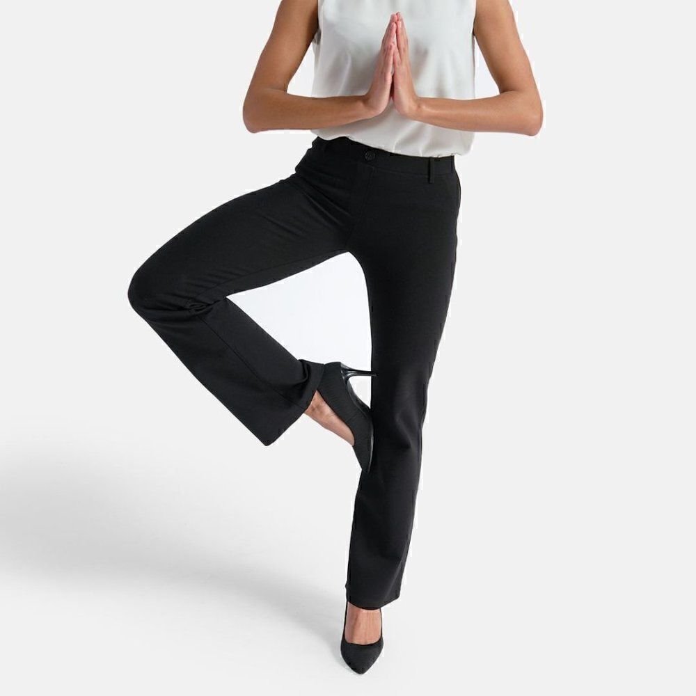 Betabrand Dress Pant Yoga Pants Boot-Cut • Classic
